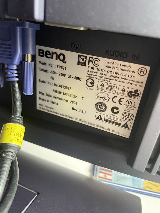 Benq Monitor Retro Gaming and Tv