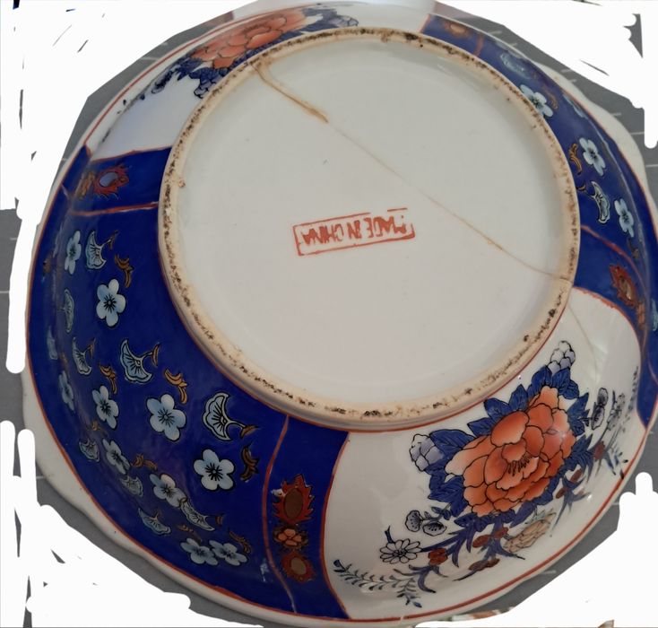 Jarro com prato do estilo IMARI