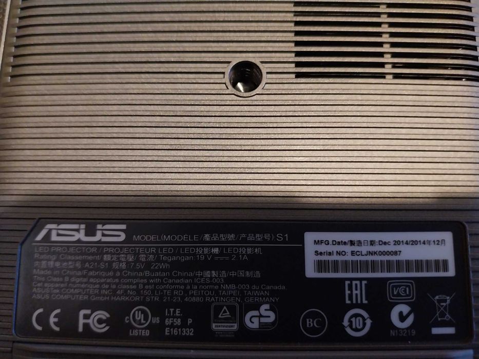 Videoprojector ASUS S1