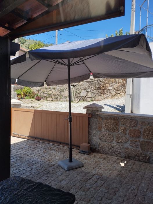 Chapéu de Sol para Jardim Base com Rodas