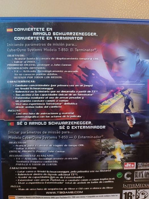 Terminator 3. Rise Of the machine. Jogo Playstation 2