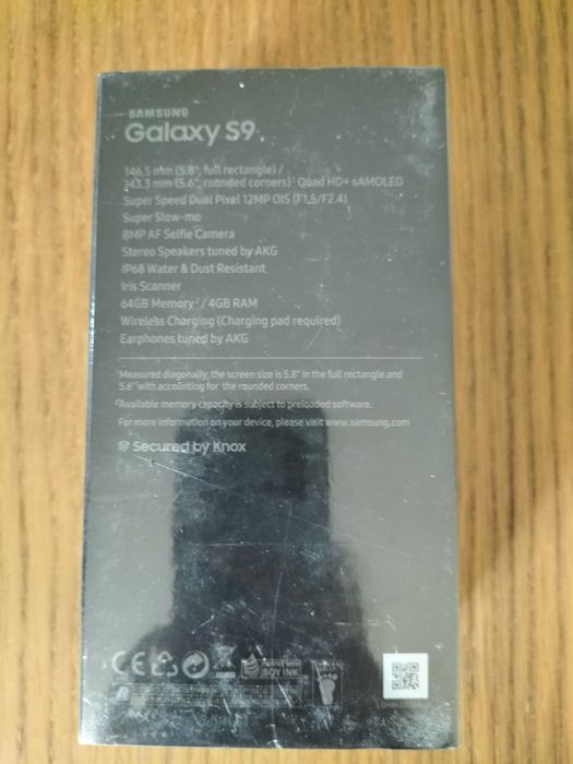 Samsung Galaxy S9 64GB / 4GB RAM - Lilac Purple (Novo / Selado)