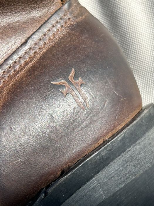 FRYE Engineer 12R 77400 Gaucho Brown Leather Made in USA US 10  26.5cm