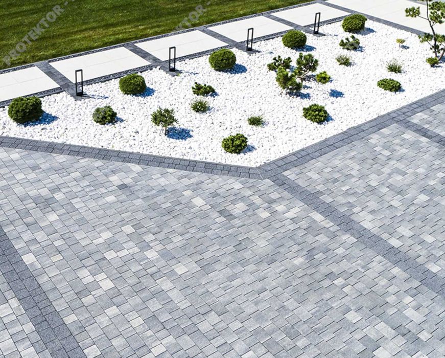 kostka brukowa KONTUR BRUK-BET plac nawierzchnia parking taras podjazd