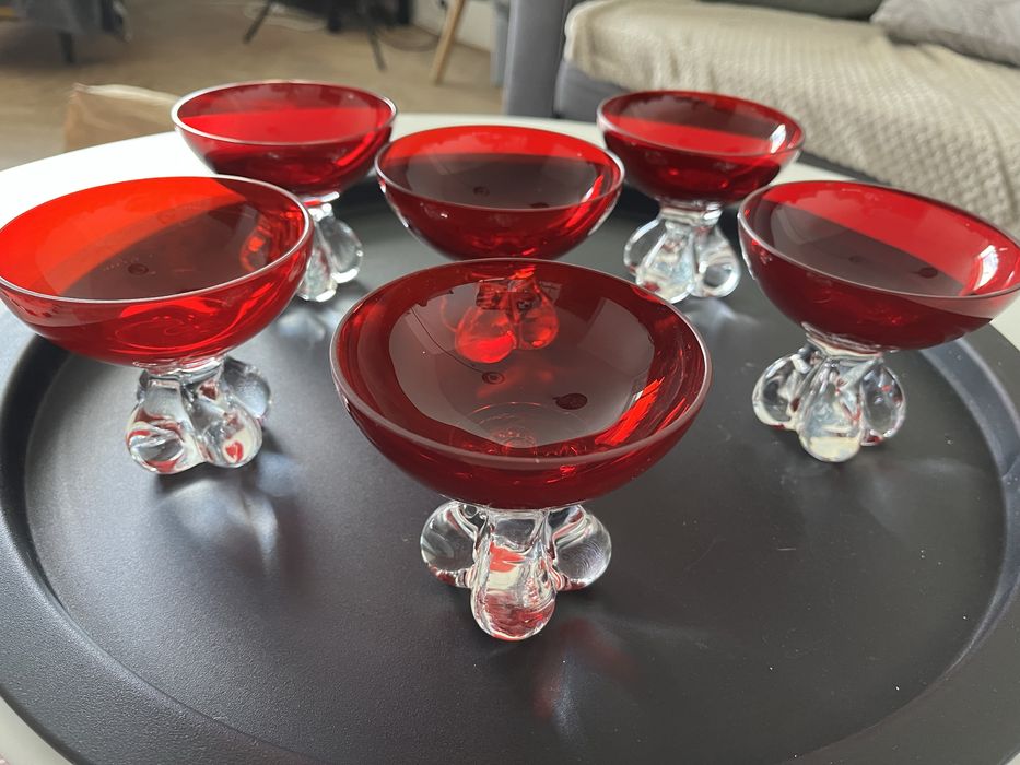 Aseda pucharki/ kieliszki vintage 6 sztuk piekne lata 60/70