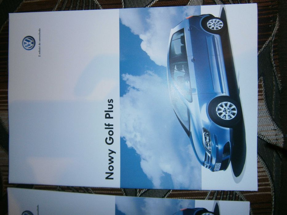 Folder prospekt VW Golf V PLUS