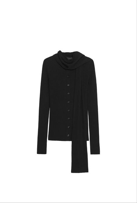 Кардиган з шарфом в рубчик, Zara, S
