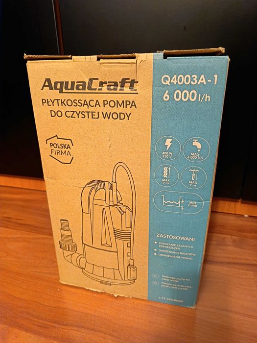 Pompa płytkossąca do wody czystej Q4003A-1 Aquacraft