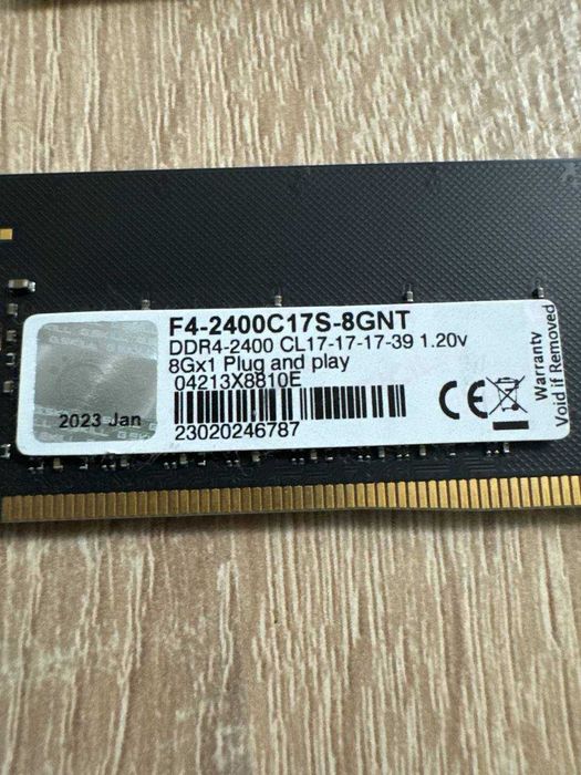 DDR4 24GB (3×8GB) комплект | 2133–2666 MHz | Працює разом без проблем
