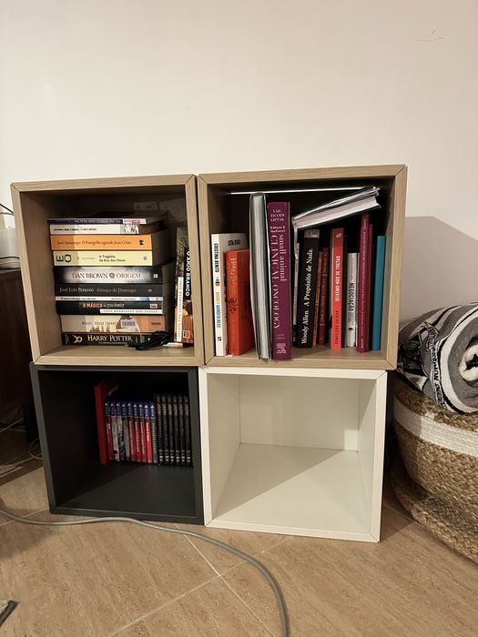 Conjunto 4 Cubos IKEA EKET + Ferragens de fixação