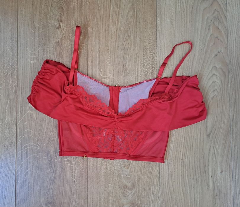 Червоний бюстгальтер/спідня еротична білизна