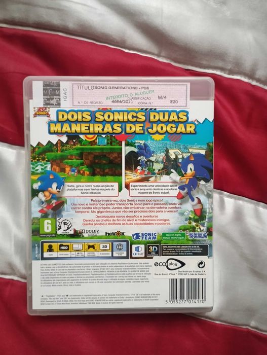 Sonic Generations – PS3 | Completo | Excelente Estado