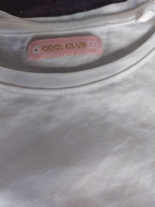 Bluzka z krótkim rękawem cool club 122 cm kokarda