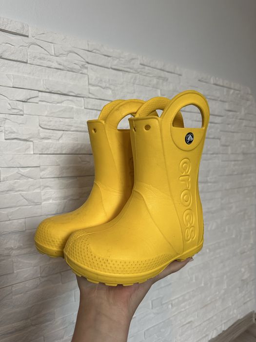 Żółte kalosze Crocs C11  28-29