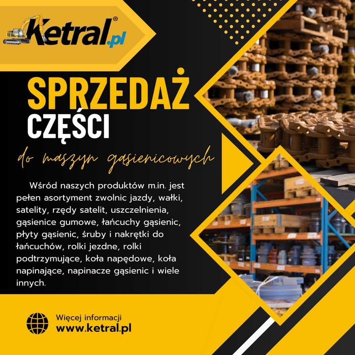 CAT D4 D5 D6 Podwozie łańcuchy koła zębate śruba nakrętka
