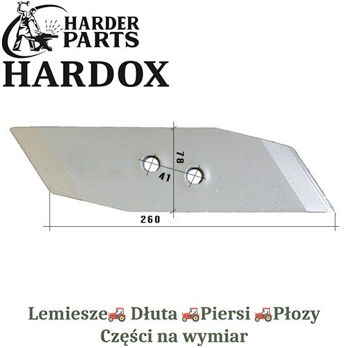 Dłuto Fenet HARDOX Lewe części do pługa 2X lepsze niż Borowe