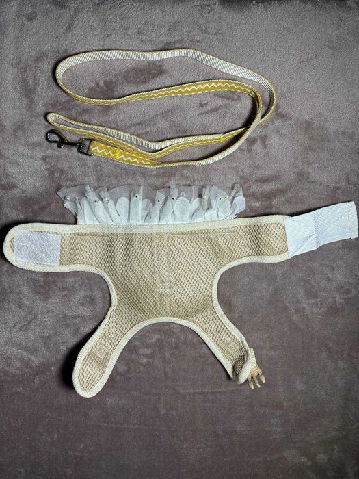 Шлея-сукня з повідцем, для маленьких порід собак та котів, до 4 кг