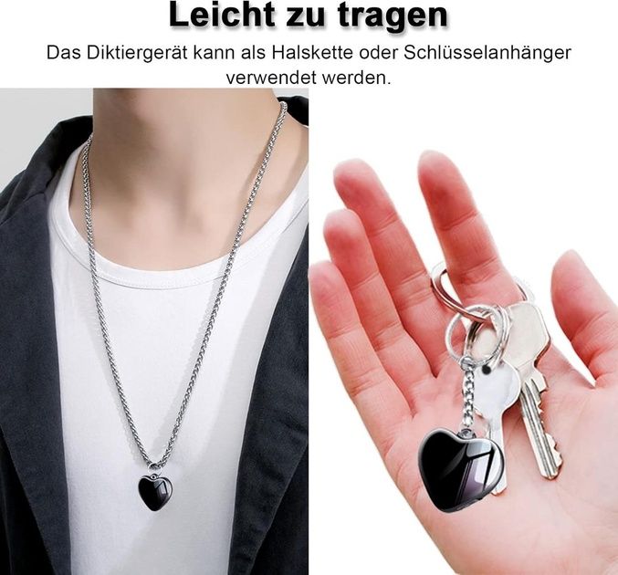 Міні-кольє з диктофоном STTWUNAKE Чорний