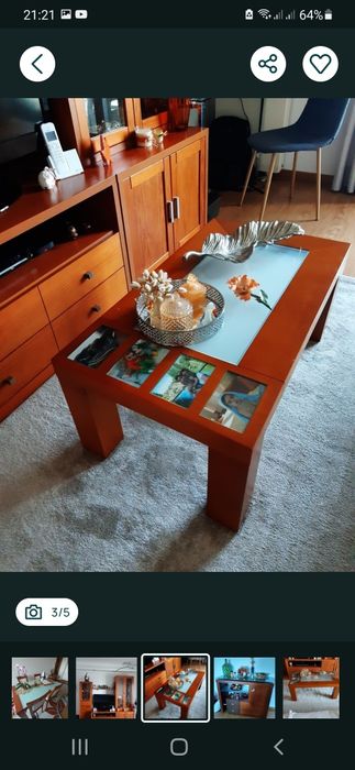 Mesa centro cerejeira