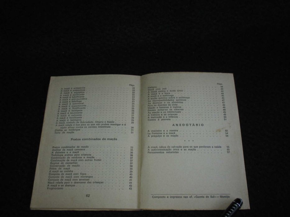 Livro A Maçã Salvação dos Doentes Nicolas Capo 1977