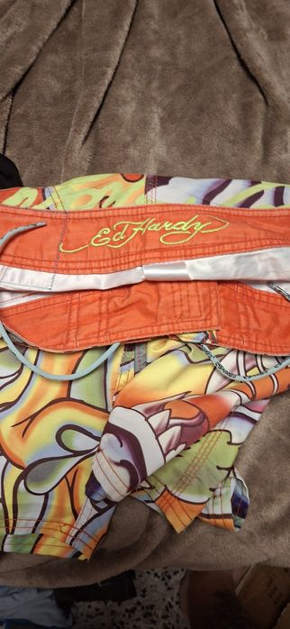 Calções +t-shirt Ed Hardy