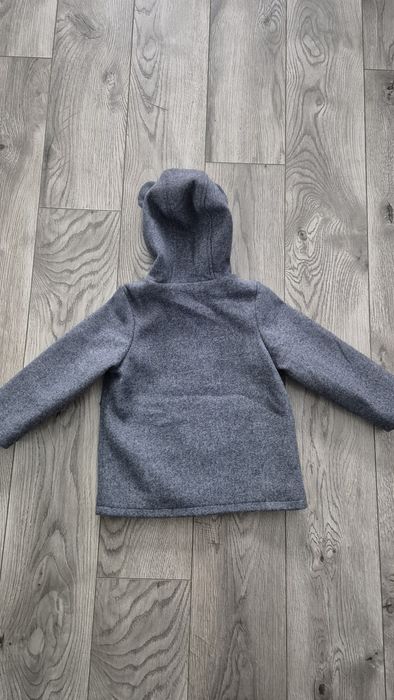 Płaszcz chłopięcy z uszami sinsay 92 szary popielaty przejściowy