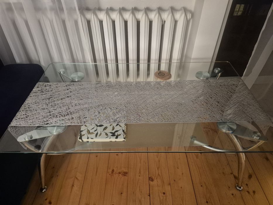 Ława szklana 120×70 cm.