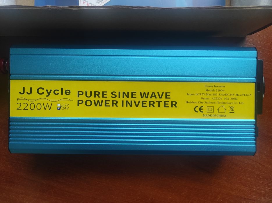 Інвертор 24в-220в 2200w правильна синусоїда