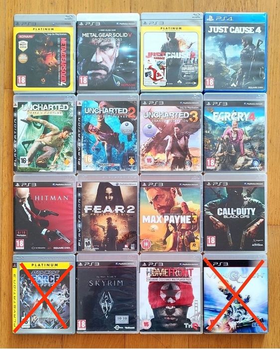 Jogos PS3 e PS4 Uncharted, Far Cry, Metal Gear Solid, etc