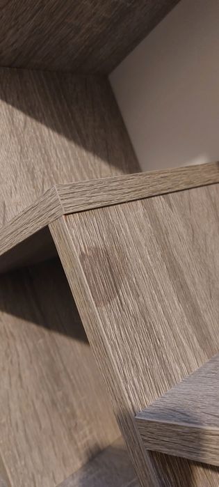 Półka ścienna, szary dąb sonoma, 85x16x52,5 cm