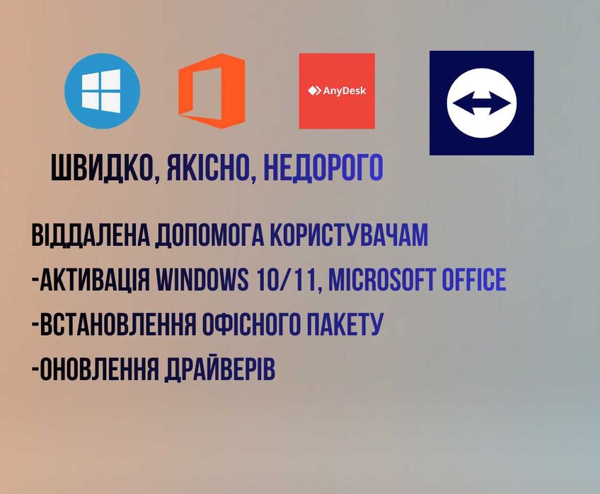 Допомога користувачам ПК | Активація Windows 10/11, Microsoft Office