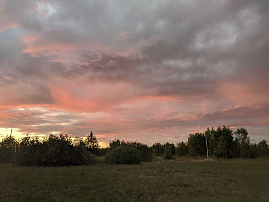 Dzialka budowlana z rozpoczętą budową na terenie Kampinowskiego Parku Narodowego