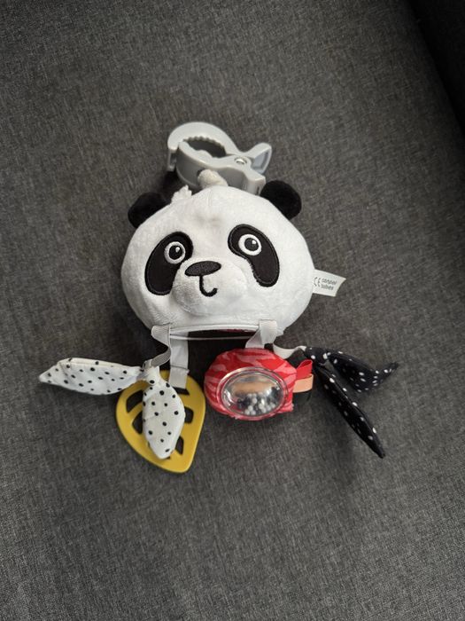 Брязкальце Compol Baby панда з підвісками та дзеркальцем