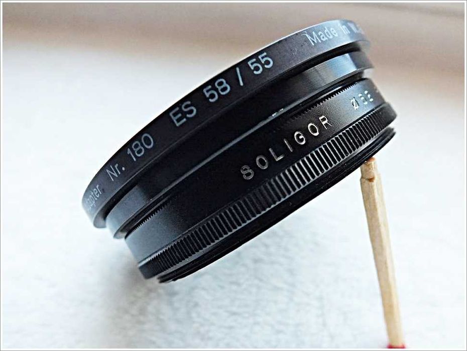 Komplet fotograficzny Filtr Soligor+Adapter Helioplan+Adapte