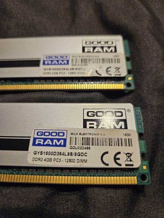 Pamięć RAM GoodRAM Play DDR3 2X4GB 1600MHz GYS1600D364L9S/8GDC
