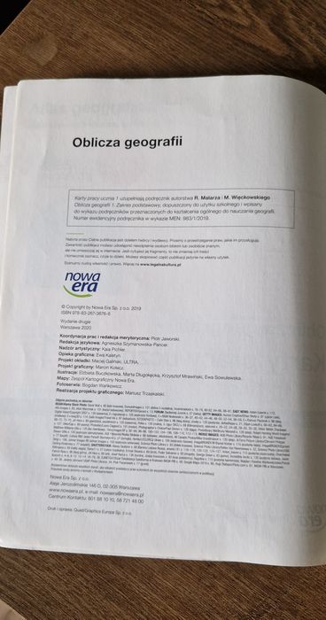 Karty pracy ucznia Oblicza geografii 1