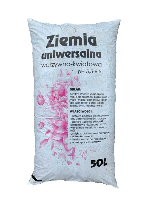 Ziemia ogrodowa uniwersalna warzywna kwiatowa 50litrów