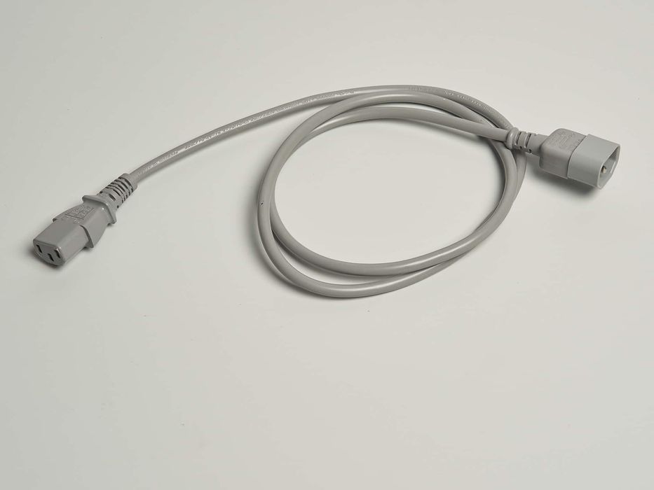 Cabo extensão de alimentação elétrica com fichas tripolares