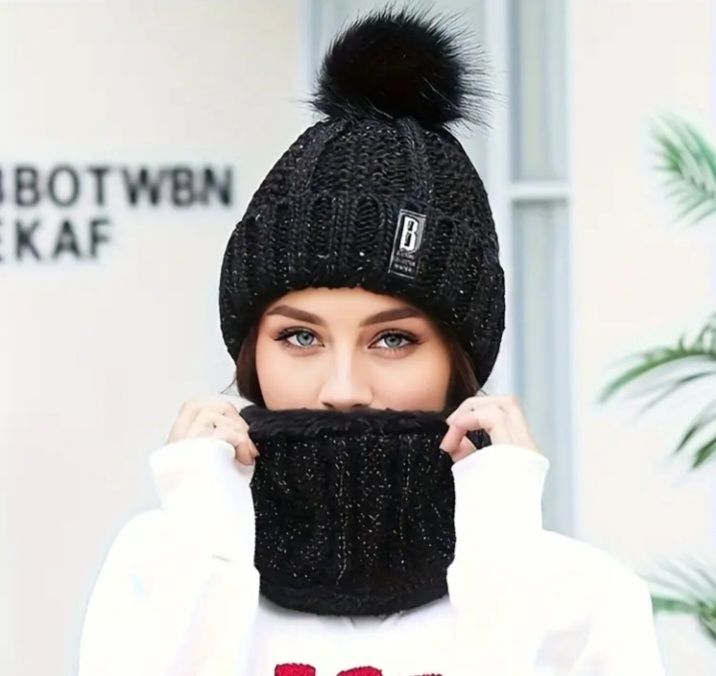 Набір шапка хамут (нове)