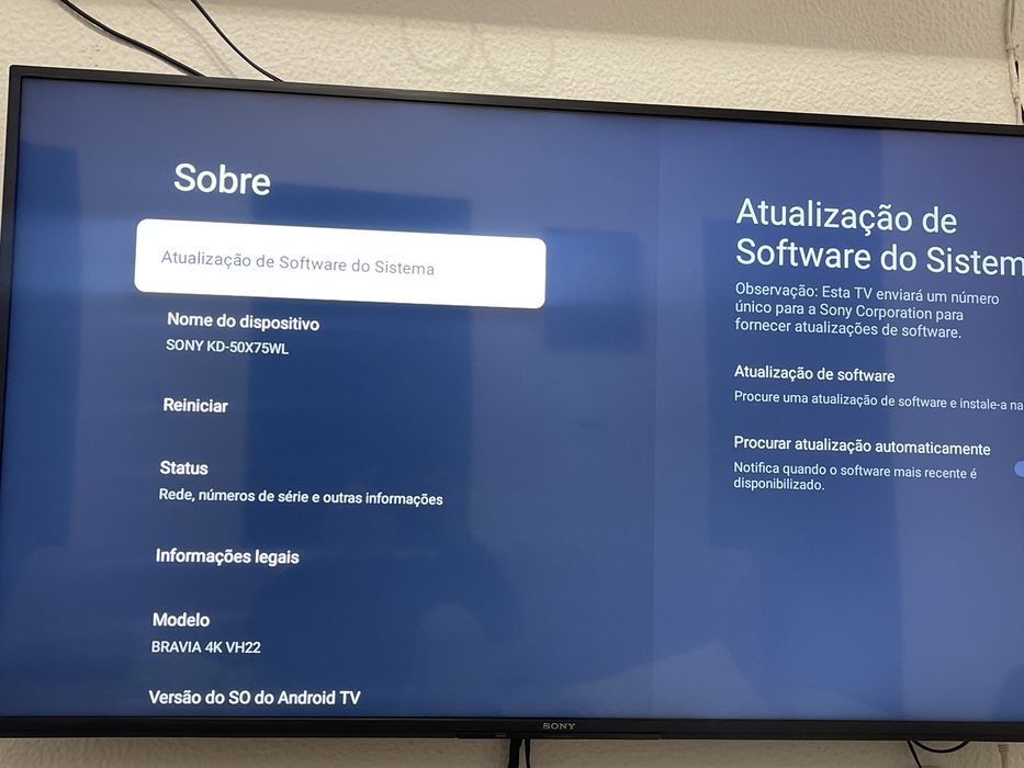 Smart tv sony 50 polegadas