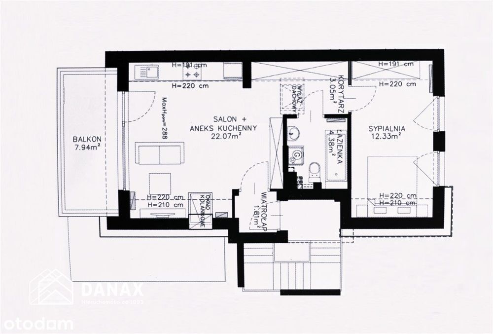 2 pokoje, balkon, wysoki standard, park, 2022
