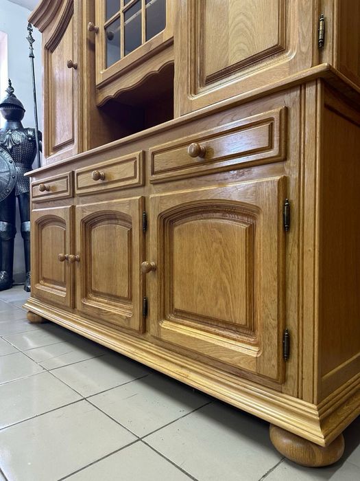 Шафа вітрина дуб шкаф витрина дерево 2954 б/у меблі