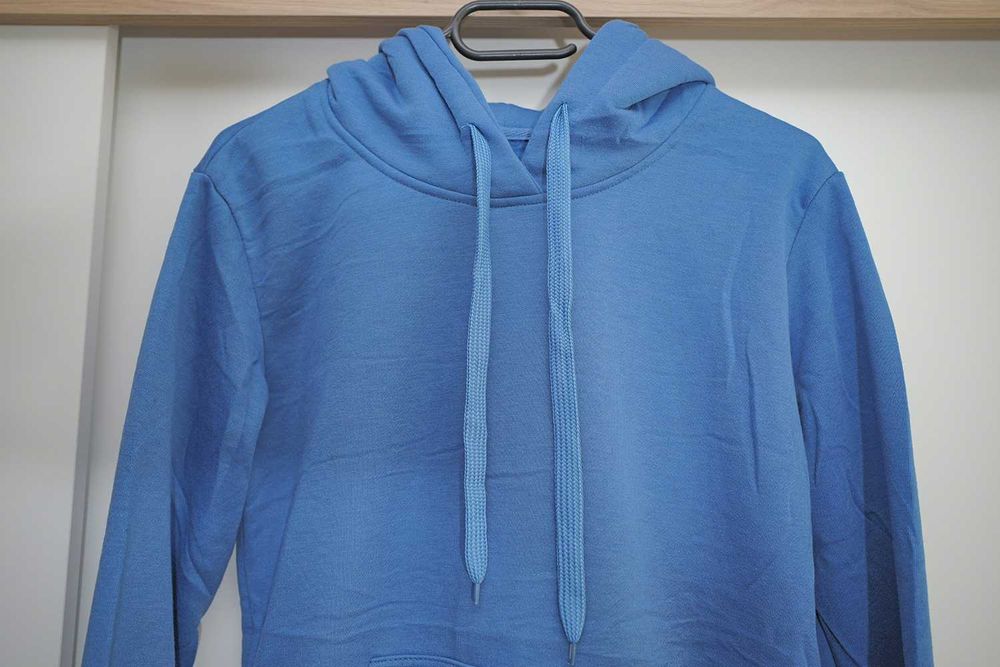 Bluza niebieska ciepła jesień zima roz. S