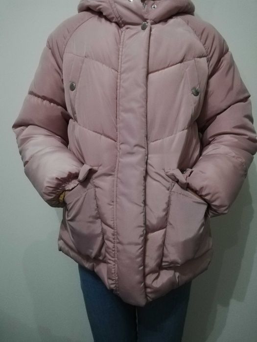 New pink girls' coat for 10-year-olds