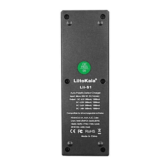 LiitoKala Lii-S1 Зарядное устройство с дисплеем
Зарядное устройство с