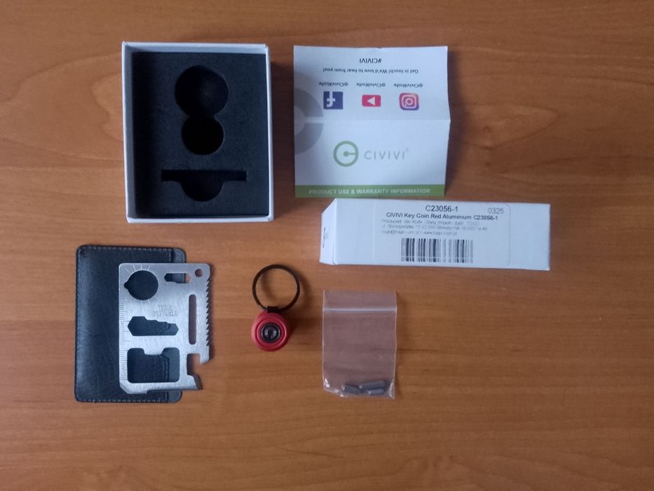 Civivi Key Coin czerwony