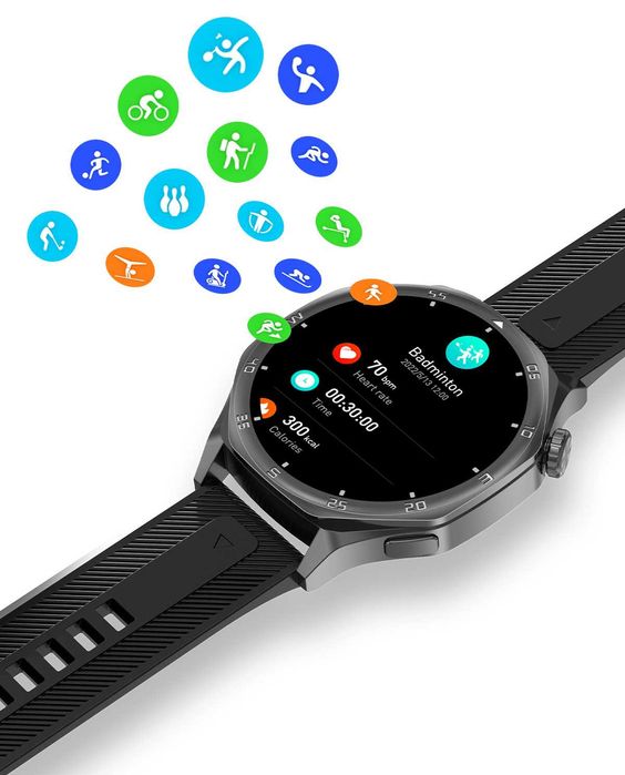 SMARTWATCH zegarek męski DT5 NEW 4GB do Samsung Apple Xiaomi IP67 puls