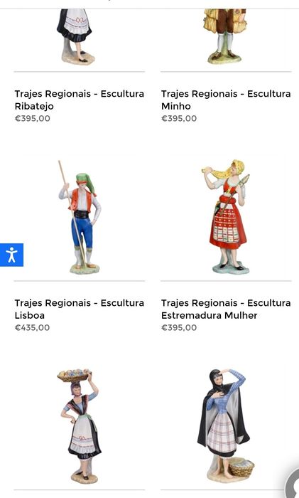 Escultura / Figura traje Minho Vista Alegre (Portes grátis)