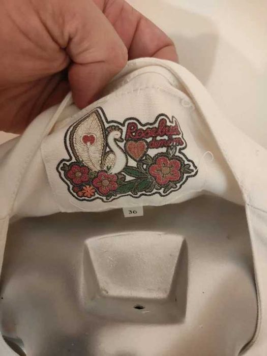 Casaco branco feminino Rosebud