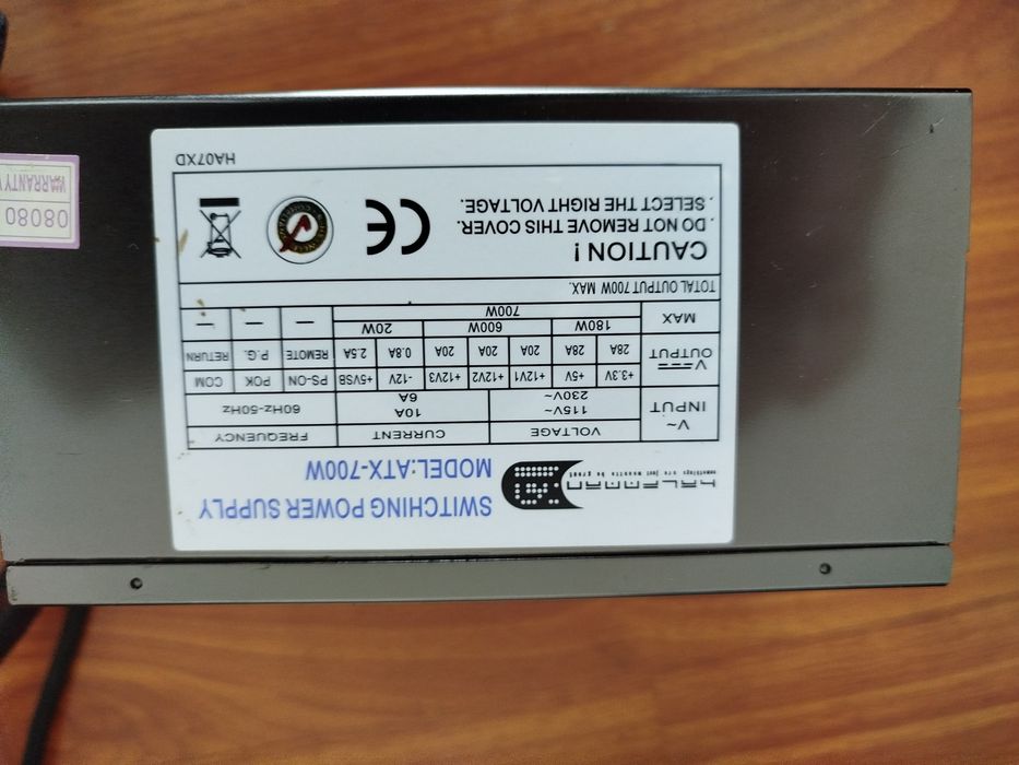 Fonte de alimentação ATX 700w